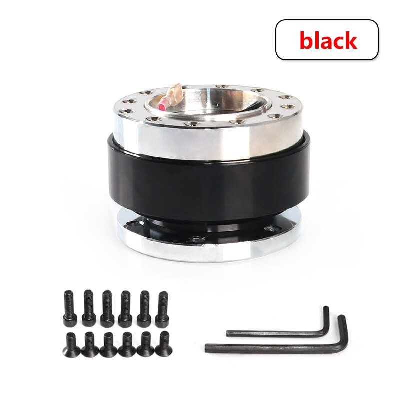 Volante universale Snap Off Adattatore mozzo a sgancio rapido Kit Boss 8 colori disponibili: Black