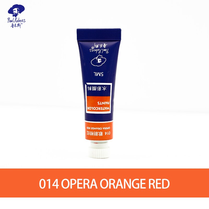 Officiële paul rubens 5ml aquareltubes 1 st operaserie fluorescerende kleuren kunstleverancier voor studenten en beginners: Opera oranje rood