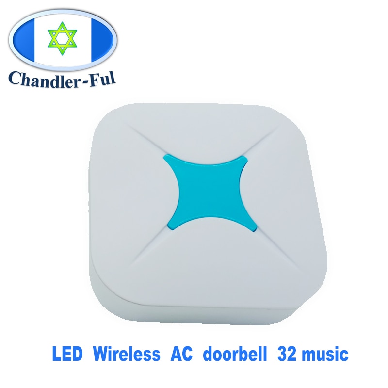 Ring Door Bell Wireless Chime AC Powered loud 32 Tune EU/US Plug Remote Control Home Hotel Security Smart musical waterproof