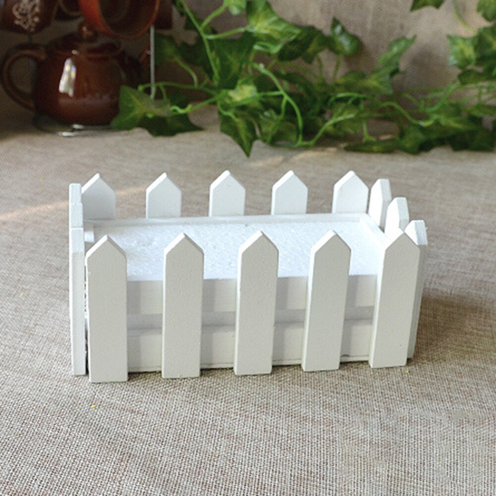 Wooden Flower Pot Fence Plant Basket Container Planter Home Garden Wedding Decor Plant Artificial Flowerpot Fence Decoration