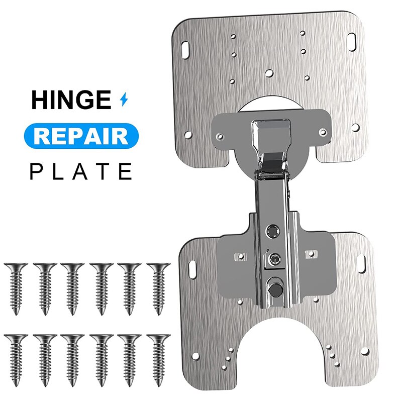 1/2/4pcs Hinge Mounting Plate with Screws Adapts to Hinge Cups of Different Sizes Easy Mount Concealed Cabinet Hinge XHC88