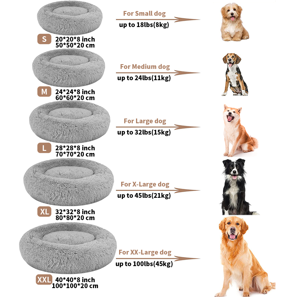 Super Zachte Hond Bed Pluche Kat Mat Hond Bedden Voor Grote Honden Bed Labradors Huis Ronde Kussen Huisdier Product Accessoires