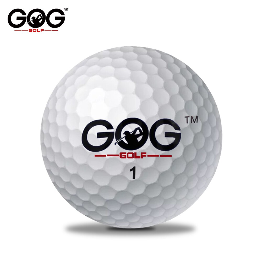 10 unids/bolsa pelota de Golf de dos capas de alto grado pelota de juego de Golf directo fabricante bolas blancas GOG hecho en china