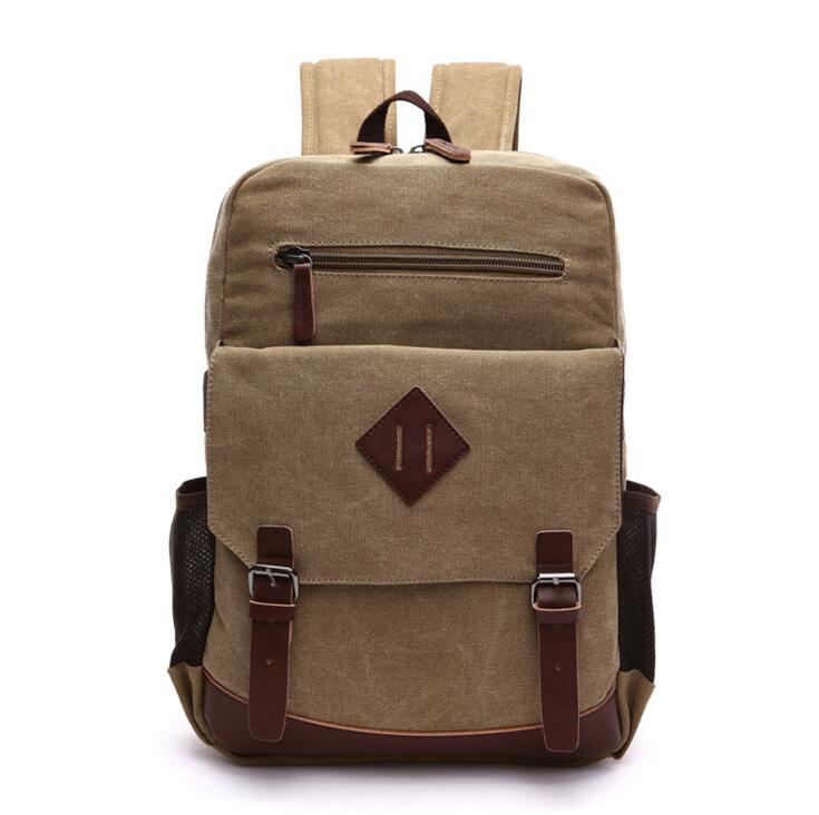 X-online 032317 estudiante estilo pijo mochila escolar hombre lona viaje mochila