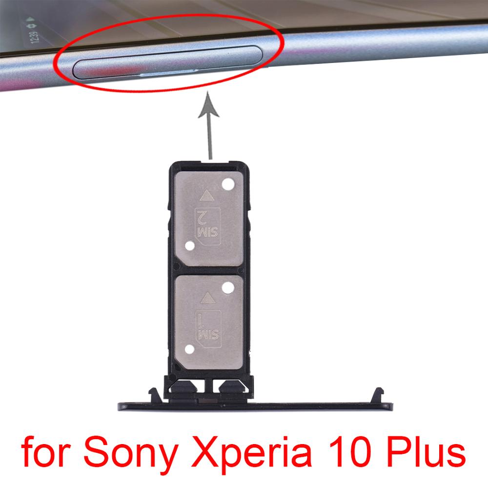 Voor Sony Xperia 10 Plus SIM Kaart Lade + SIM Card Tray voor Sony Xperia 10 Plus