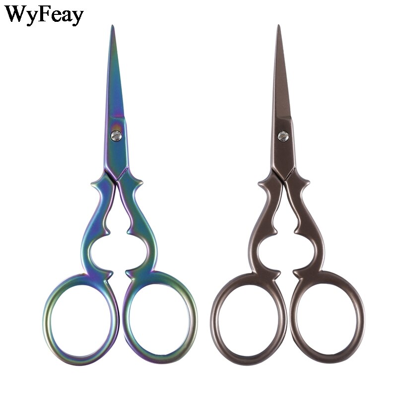 Tijeras de punto de cruz Retro clásicas Vintage, tijeras de bordado de costura fina antigua, tijeras de sastre, artesanía, tela para el hogar