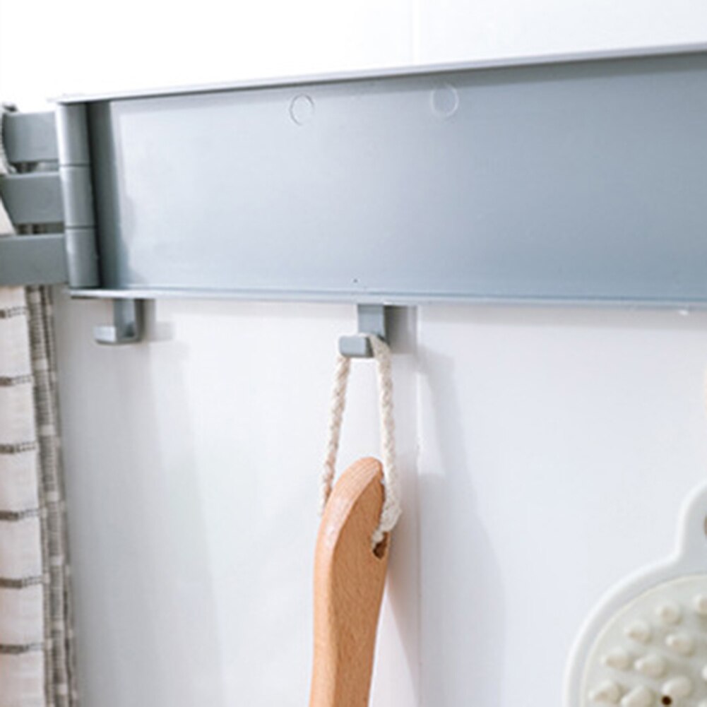 Handdoek Opbergrek Punch-Gratis Roterende Opslag Houders Sterke Lijm Wassen Doek Clip Draaibaar Badkamer Keuken Tool