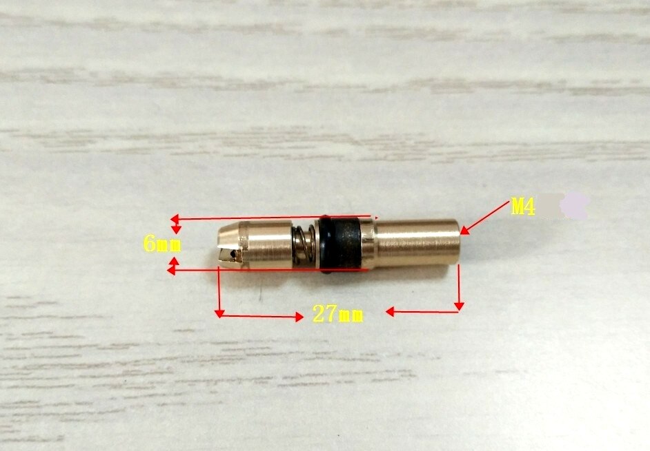 2 Pieces PCP Pump High pressure Pump Spare Parts Third Stage Piston M4 Thread 100% Copper 30mpa 300bar 4500psi Replacement Kit