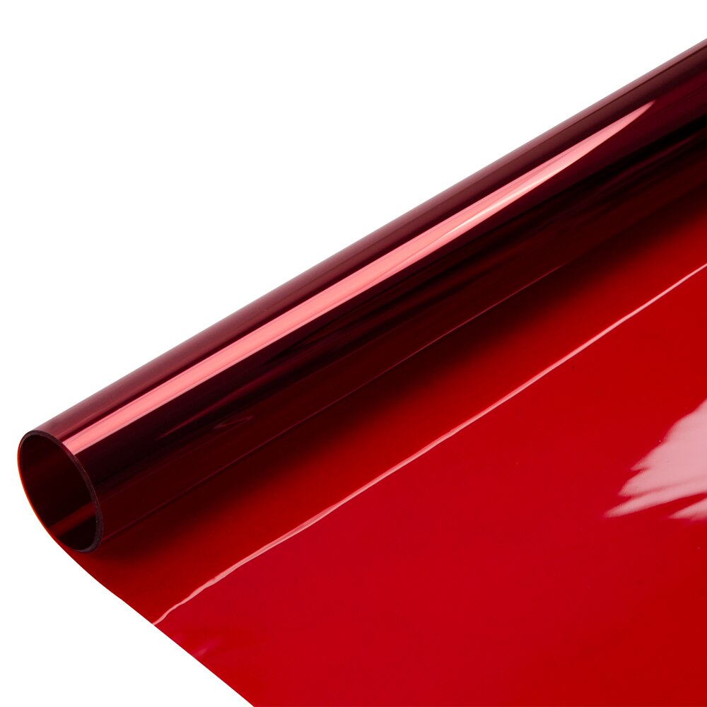 Sunice Red window film solar tint decorative privacy glass sticker for home office school building glass Self-Adhesive 76cmx3m