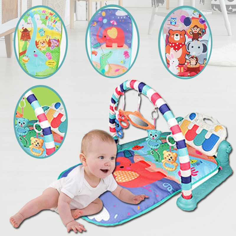 Baby Pedaal Piano Speelgoed Baby Muziek Fitness Frame Pasgeboren 0-1 Jaar Oud Fitness Apparaat Kinderen Educatief Mat voor Baby &#39;S