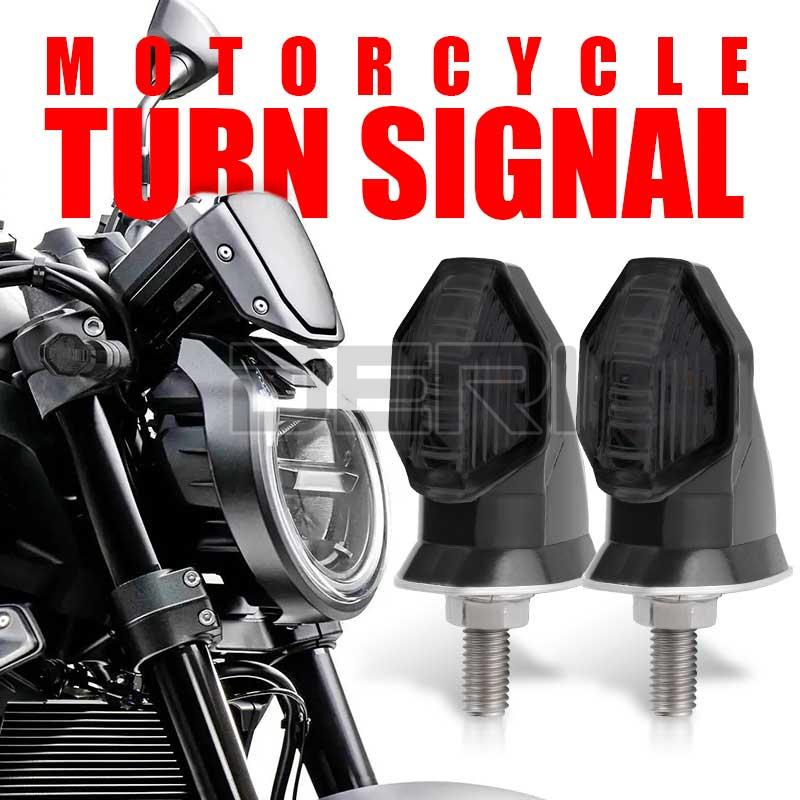 Mini Motorfiets Smoke Lens Led Richtingaanwijzer 12V Amber Blinker Indicator Flasher Lamp Twee Draad Moto Motoren Accessoires