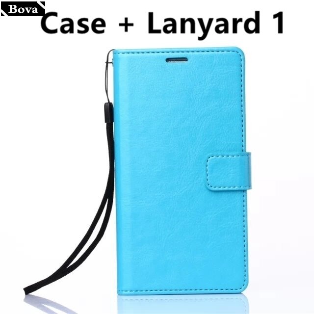 Karte Halfter abdeckung fallen für Lenovo K10 Plus 6.22 "Pu leder Fall Schutzhülle retro Halfter brieftasche kippen fallen: Blau Schlüsselband 1 / Fall hinzufügen Glas Film