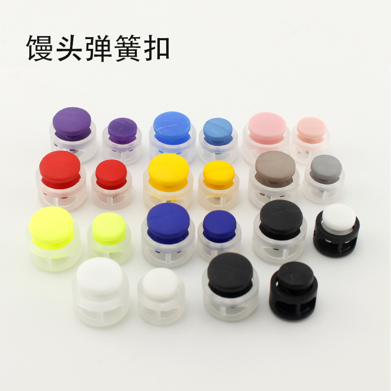 10 sztuk 1.7x1.7cm przeźroczyste tworzywo sztuczne wiosna klamra kieszeń sznurkiem klamra klamra regulacyjna