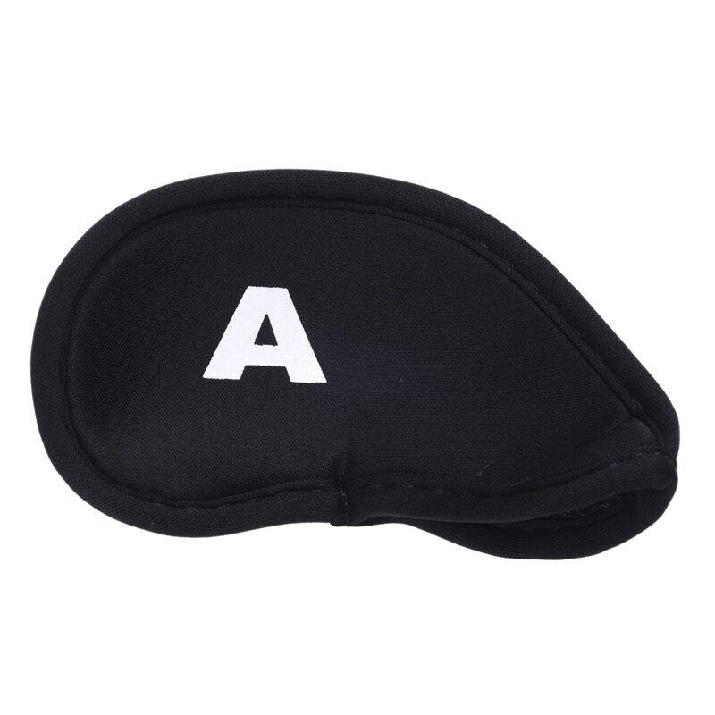 10 pièces Golf couvre-tête Club fer Putter tête protecteur ensemble néoprène noir