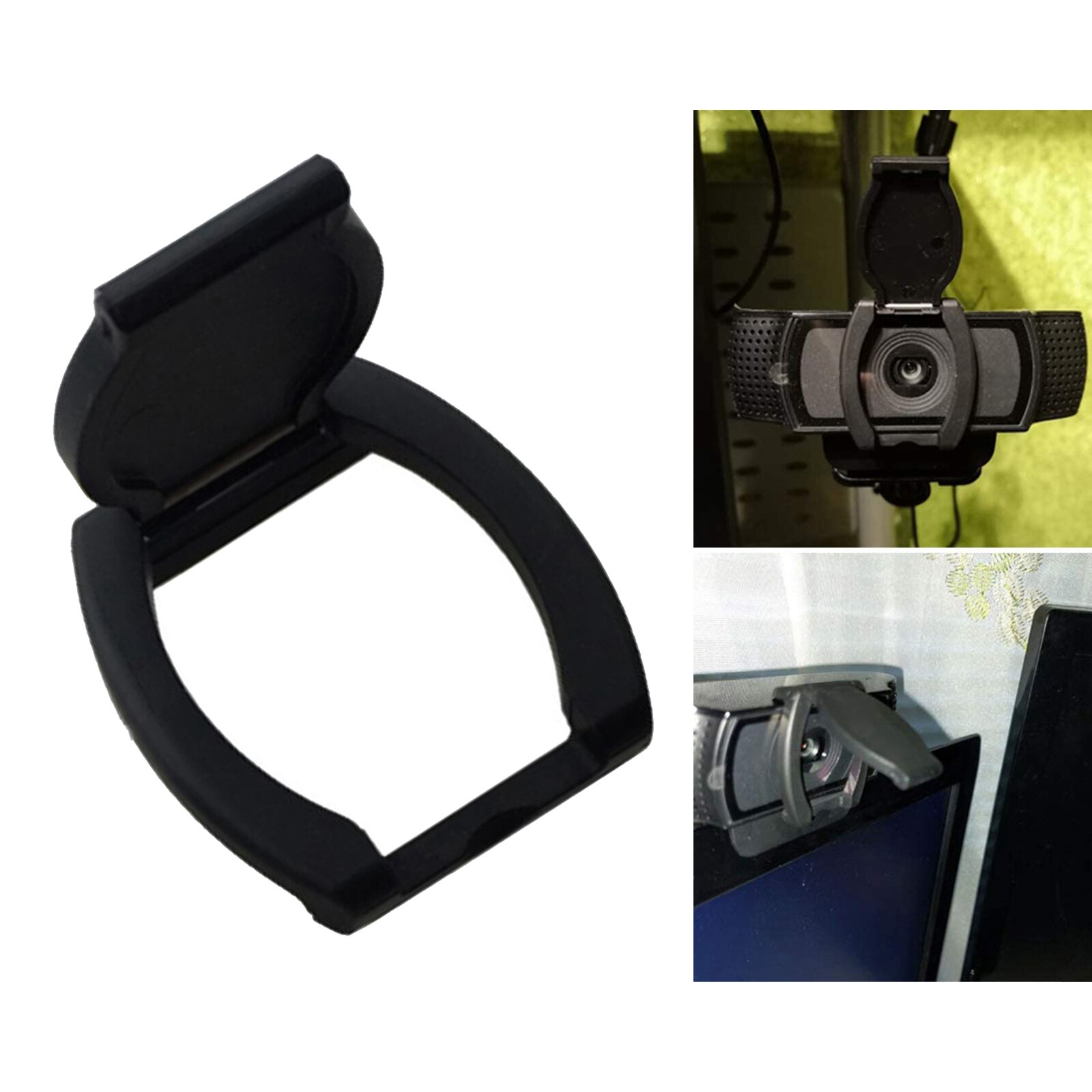 Privacy Shutter Protects Lens Cap Hood Cover for Logitech HD Pro Webcam C920 C922 C930e Black
