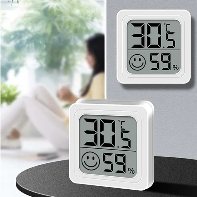 Mini termómetro Digital LCD, higrómetro, medidor de humedad y temperatura ambiente interior, herramientas de medición del hogar, juego de 4 Uds.