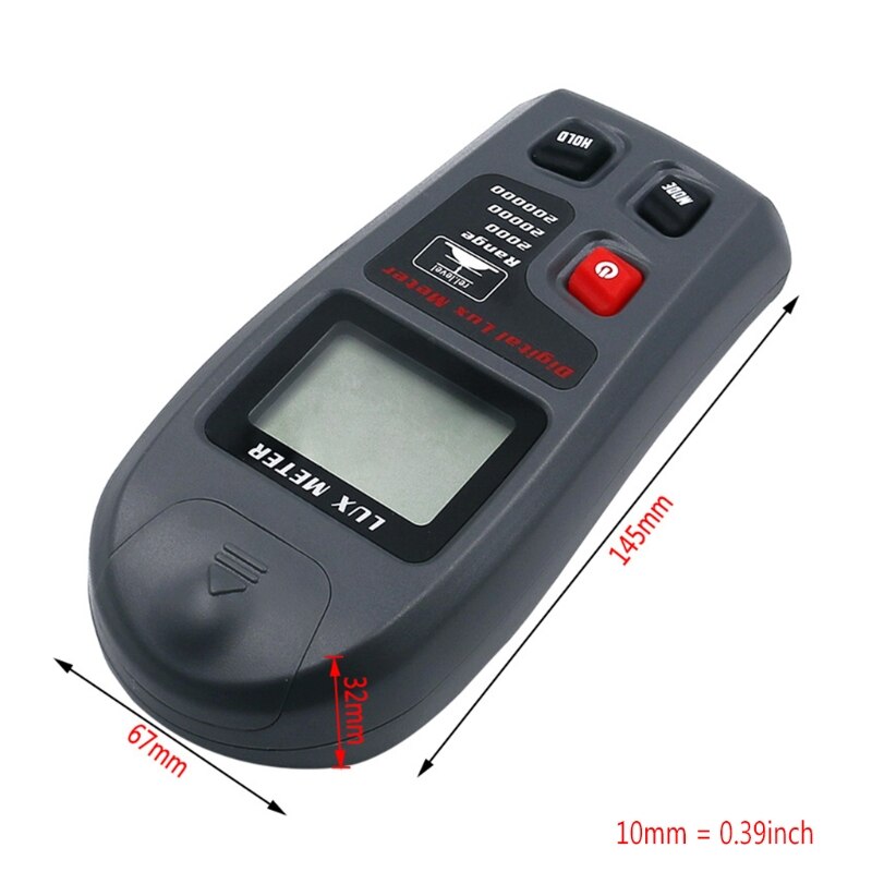 Digital Display Photometer Tester Environment Testing Lux Light Meter Pocket Illuminometer Physical Quantity Measuring