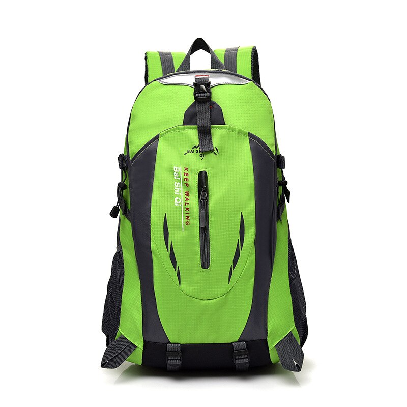 40l waterdichte outdoor sportklimrugzakken, wandel- en kampeerrugzak voor dames en heren, ,5 kleuren nylon trekkingrugzak: Lichtgroen