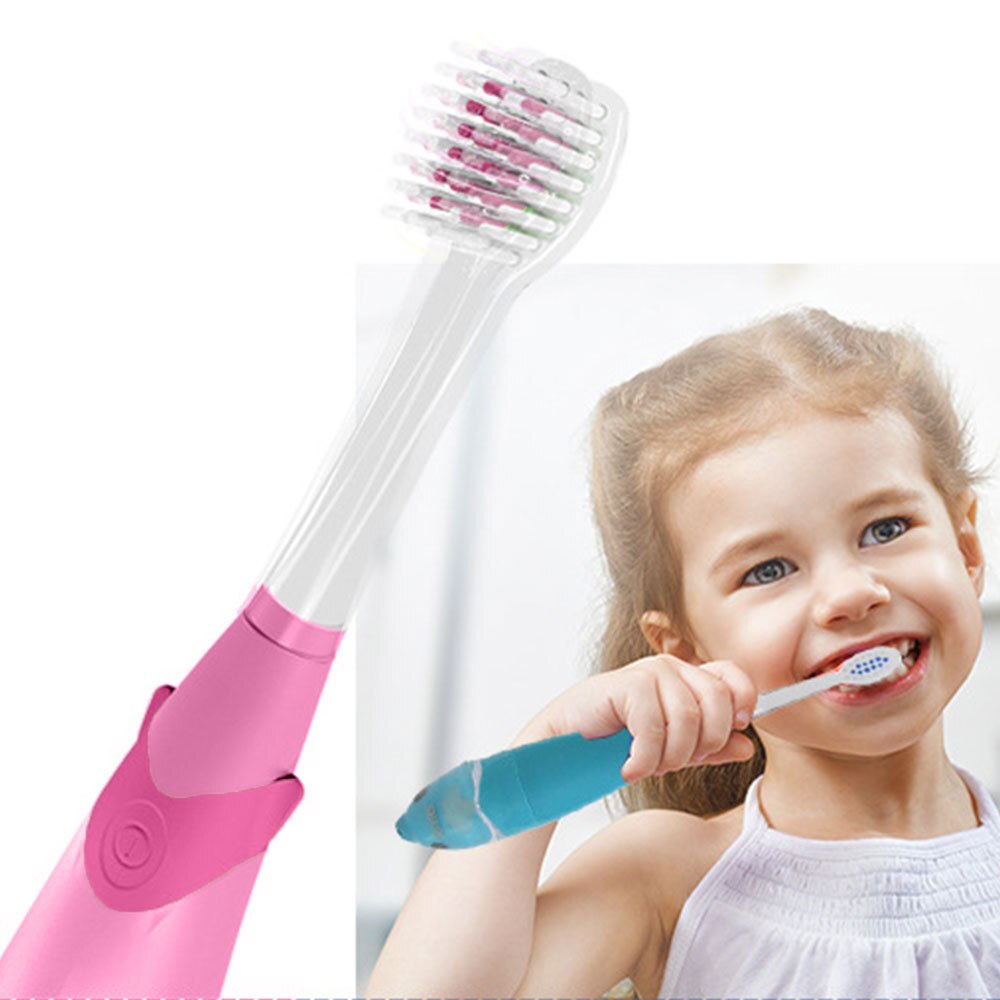 Cepillos de dientes eléctricos Sonic Music para niños, cerdas suaves, limpieza profunda con luz