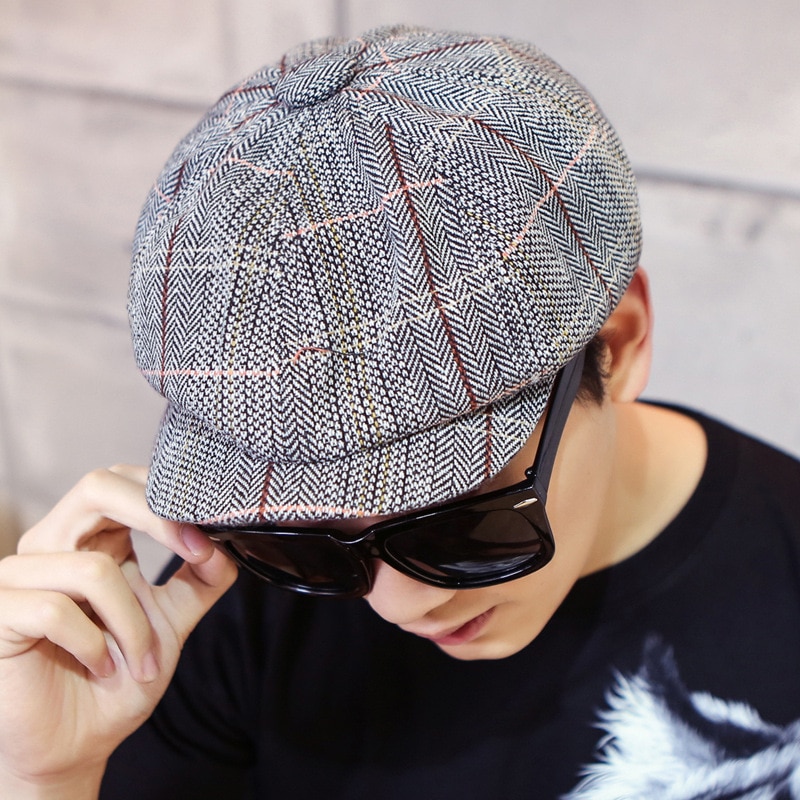 Gorras octogonales planas de algodón para hombre, sombrero de Golf para conducir, accesorios para exteriores, Vintage