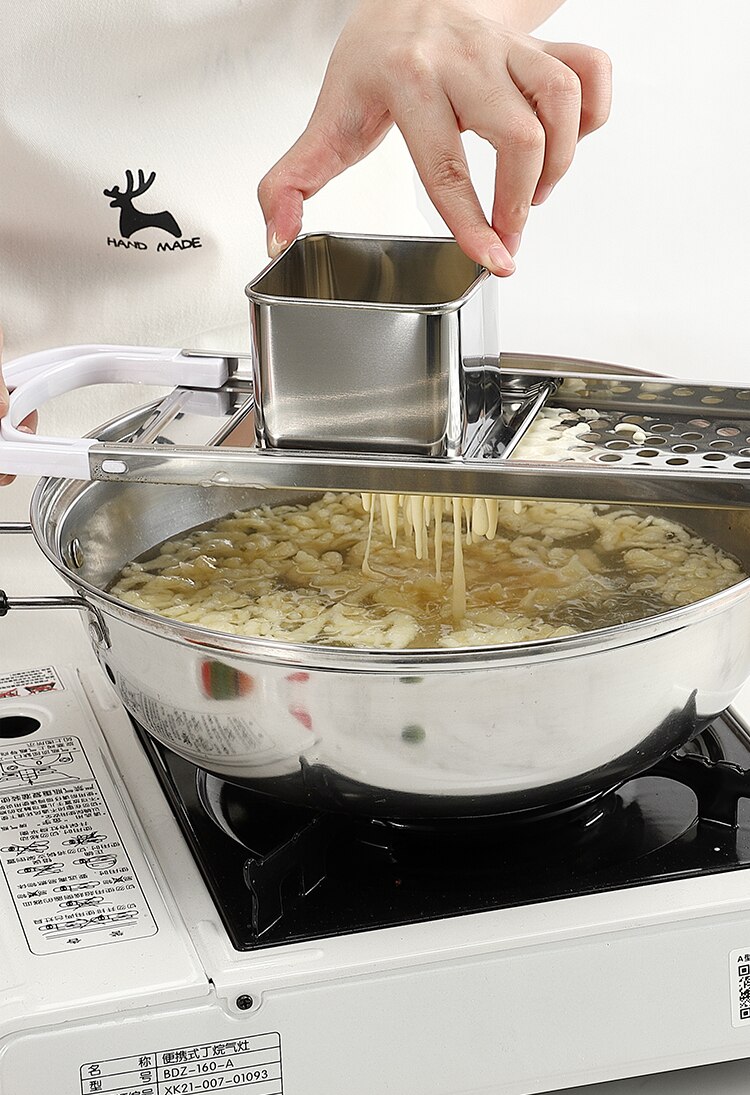 Pasta Machine Manual Noodle Spaetzle Maker Stainless Steel Blades Dumpling Maker Pasta Cooking Tools Kitchen Accessories