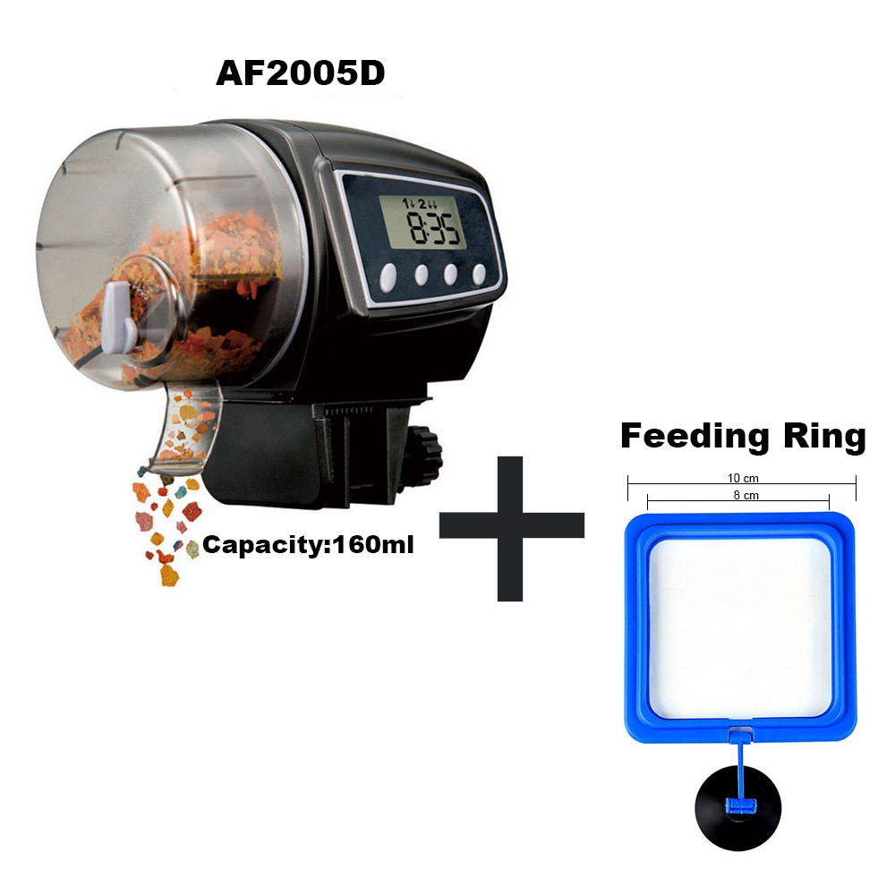 Verstelbare Automatische Vis Feeder Voor Aquarium Aquarium Digitale Lcd Auto Feeders Met Timer Huisdier Voeden