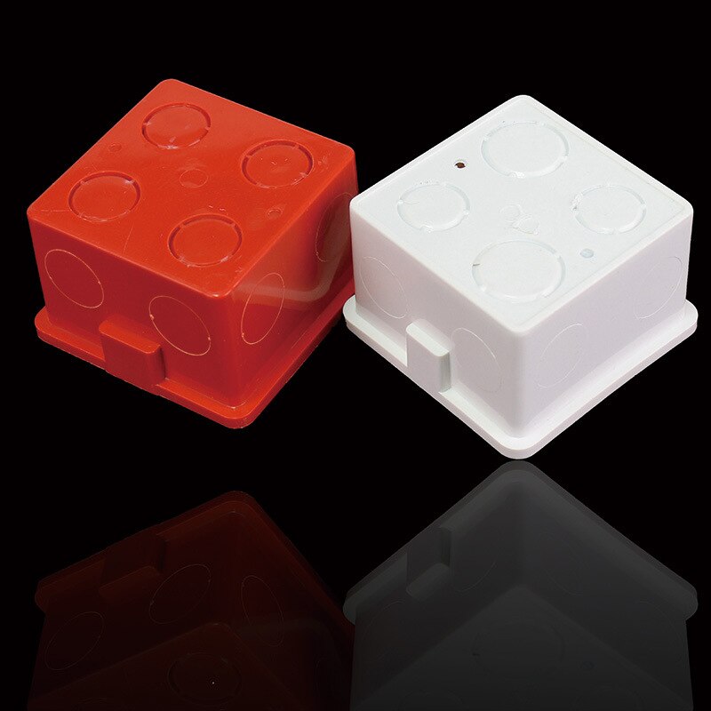 86 Type PVC Junction Box 50mm Flame Retardant Wire Concealed Box Switch Socket Bottom Box 50mm