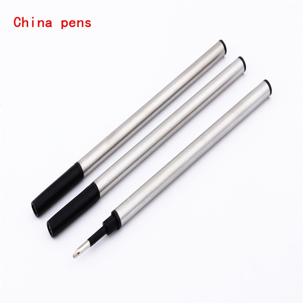 de lujo Tamaño 111 mm Tinta agua 3 piezas Negro para azul Recambio Rollerball Pen oficina Punta de 0,5 mm Adecuado para muchos tipos de
