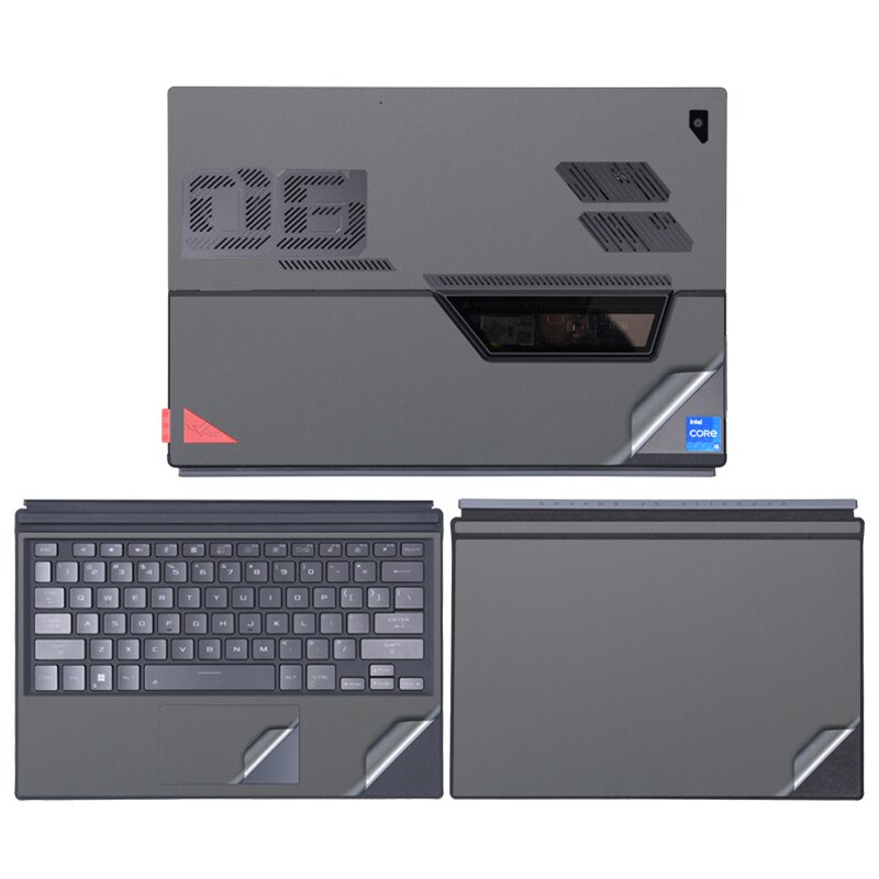 Protection Sticker for ASUS ROG Flow Z13 GZ301Z Ultra Slim Vinyl Decal for ASUS ROG Flow Z13 NoteBook PC Skin Color Optional: Dark Grey