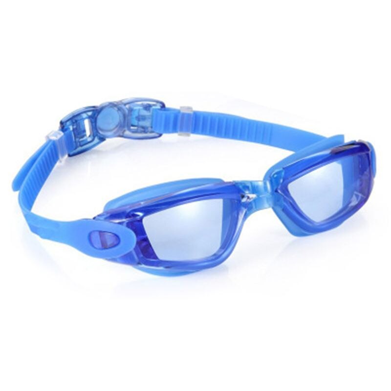 Mirrored Swimming Goggles No Leaking Anti Fog UV Protection Triathlon Unisex Swim Goggles Eyes Protection: Blue