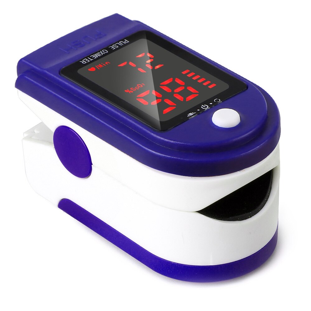 Digital Fingertip Pulse Oximeter OLED Display Blood Oxygen Sensor Measurement Meter for Home Sports De Dedo Oximeter: Blue