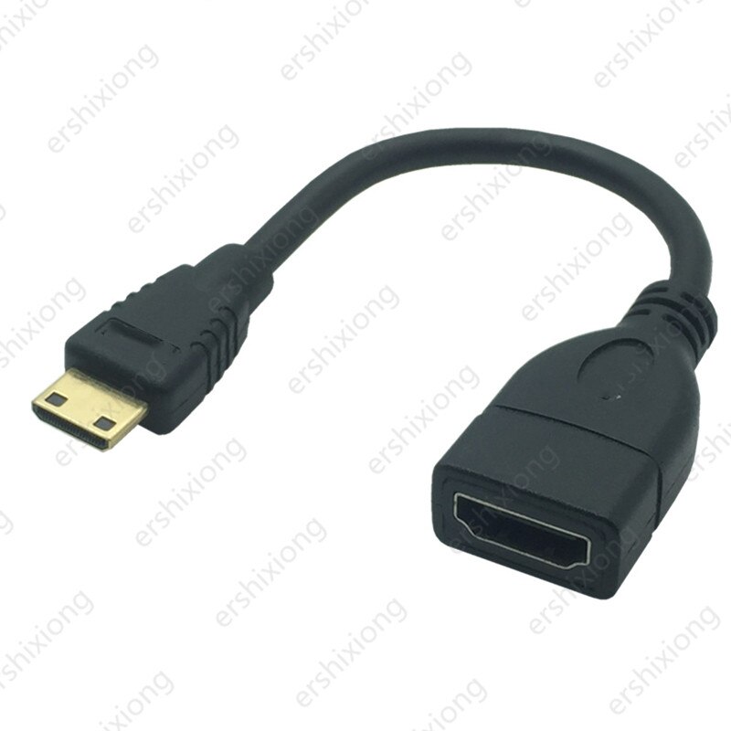 Cable HDTV macho a hembra, adaptador Mini Micro HD, ángulo recto de 90 grados, arriba, abajo e izquierda, macho a HD, Cable de extensión AF