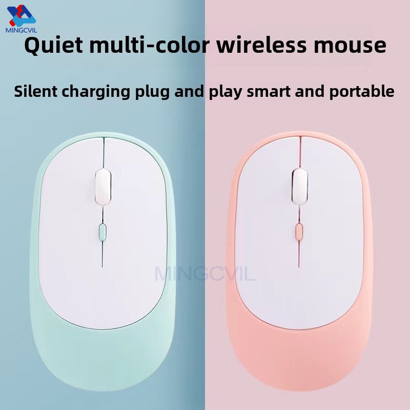 MINGCVIL Wireless Mouse Bluetooth USB Silent Mice Adjustable DPI Ergonomic Rechargeable Gaming Mouse For Xiaomi Tablet
