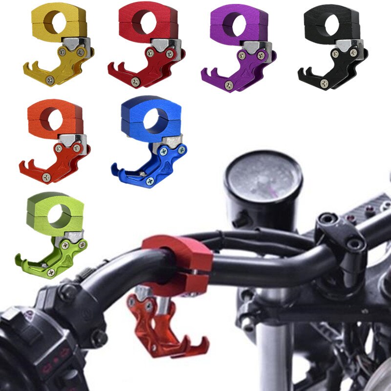 Ganchos universales para motocicleta, bolsa de equipaje, gancho para casco, fácil de instalar, soporte para bolsa de almacenamiento, aleación de aluminio