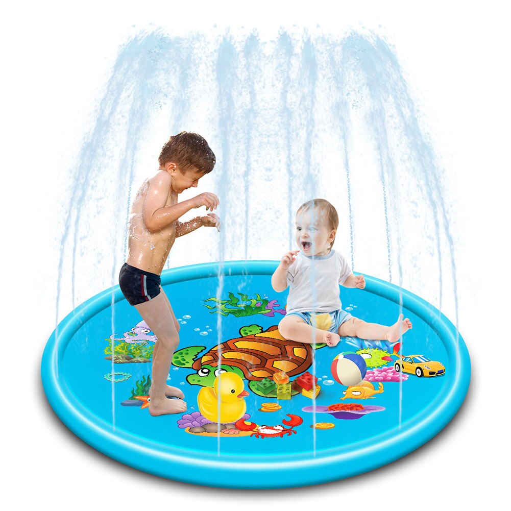 170/140/100cm Kids Inflatable Water spray pad Round Water Splash Play Pool Playing Sprinkler Mat Yard Outdoor Fun Swimming Pools