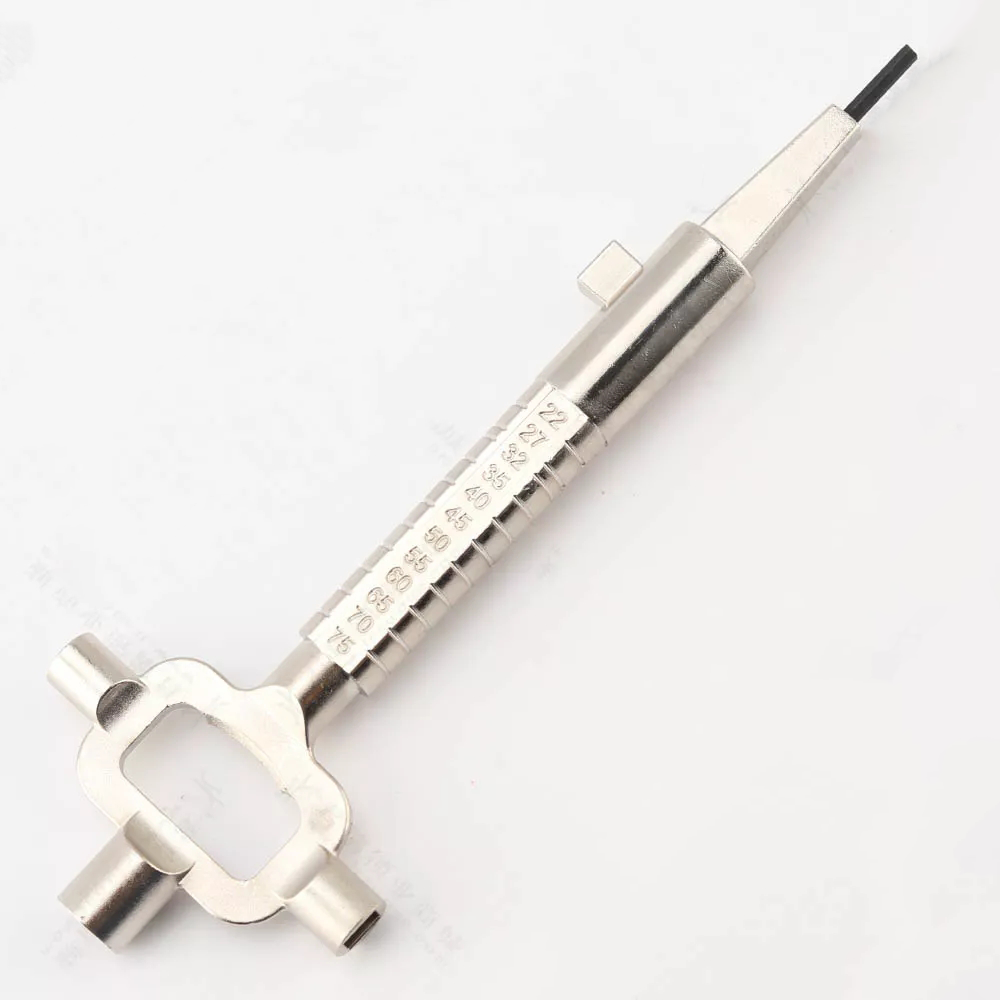 CHKJ Long Type 6 in 1 Lock Cylinder Measuring Tools Building Keys and Locksmith Lock Keys Construction Key Car Repair Tool