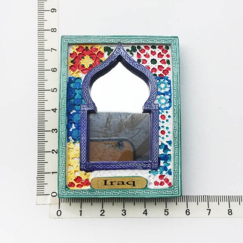 Middle East Iraq Oman Fridge Magnets Tourism Souvenir Crafts 3D Resin Frame Magnetic Refrigerator Paste Home Decor Ideas: Iraq 2