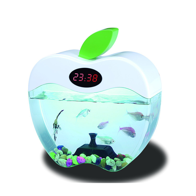 Aquarium Smart USB Desktop Fish Tank Mini Apple Switch Ecological Household Ultra White High Transparent Pet Tank