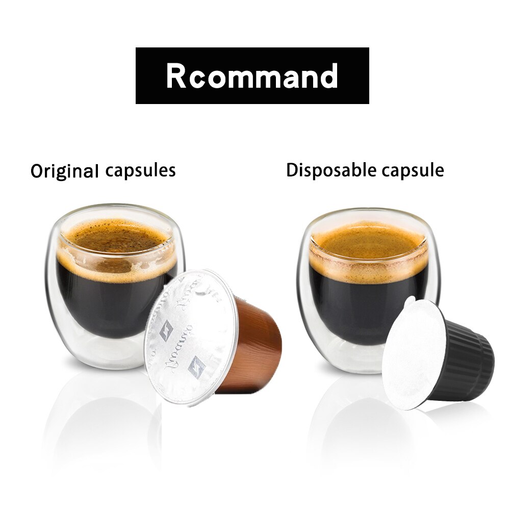 Cápsula de café desechable para Nespresso, taza de filtro de café, paquete de alimentos, botella de píldora de café con tapa de papel de aluminio