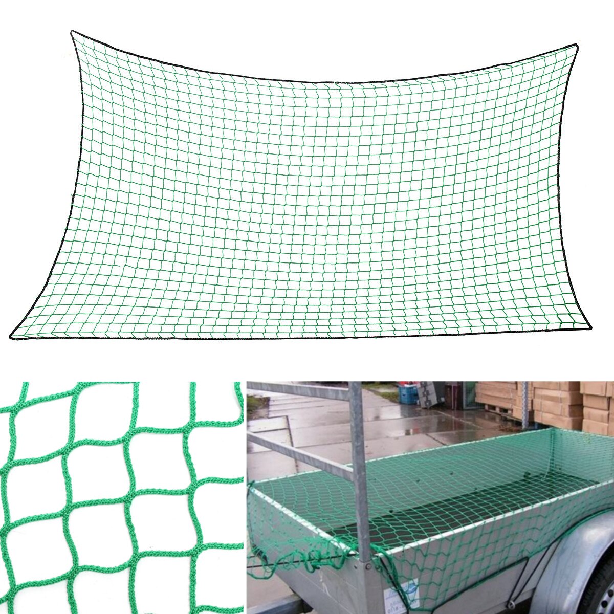 Mesh Cargo Net Strong Heavy Cargo Net Pickup Truck Trailer Dumpster Extend Mesh Covers Roof Luggage Nets