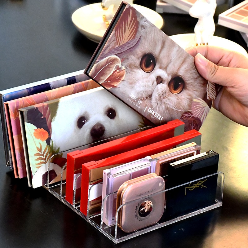 Lidschatten-Palette, Organizer, Lidschatten-Aufbewahrungstablett, Kosmetik-Gestell, machen-hoch-Werkzeuge, Fachhalter für Frauen, machen-hoch-Organizer