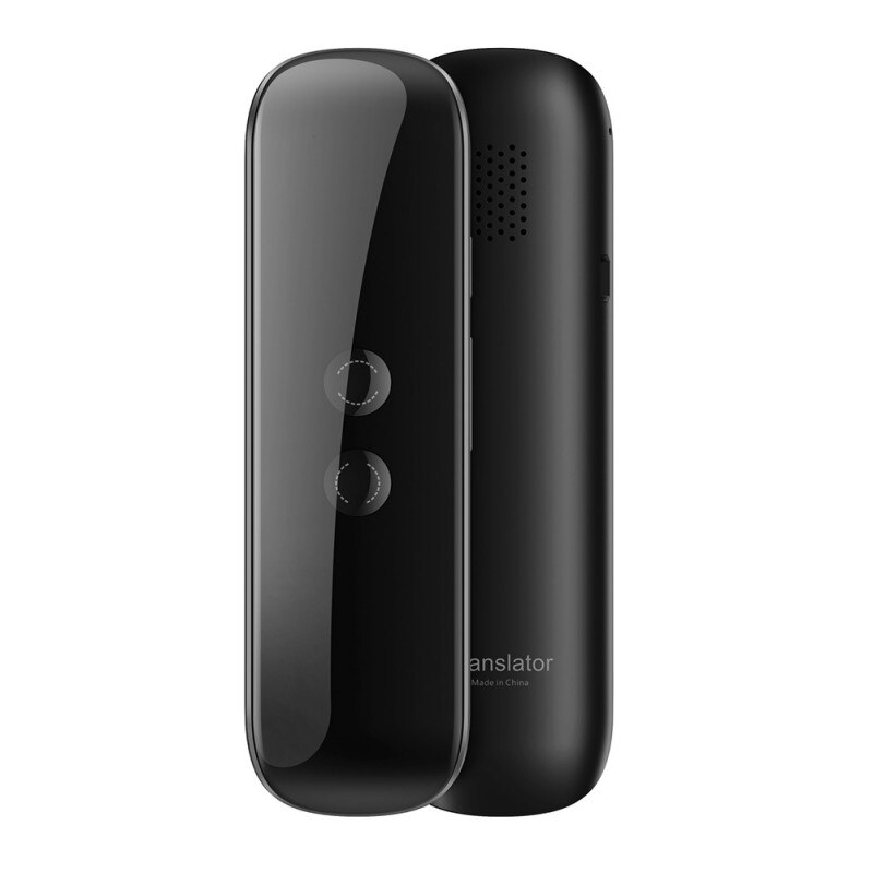 3 In 1 Voice/Tekst/Fotografische Smart Voice Vertaler Apparaat Voor Meeting Leren Reizen Winkelen Zakelijke Ondersteuning 40 + Talen: Black