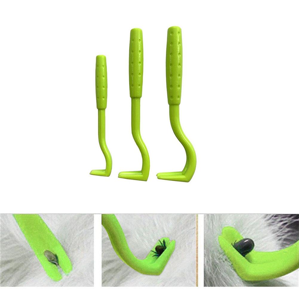 3PCS/Set Cat Dog Pet Tick Remover Set Tool Hook Tool, Lice Removal Twister Hook Tool Picker Fleas Comb