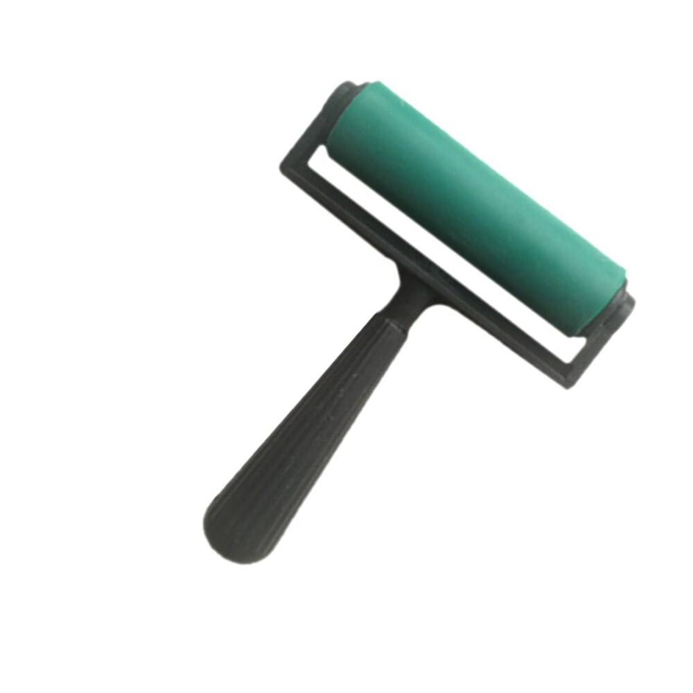 10Cm Printmaking Rubber Roller Brayer Ambachtelijke Projecten Inkt En Stempelen Gereedschap (Rood)