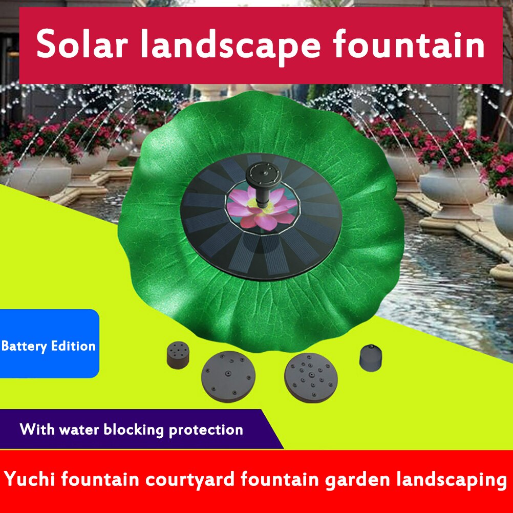 Solar Power Water Fountain Panel Floating Pump Solar Fountain Floating Solar Fountain Garden Water Fountain ForGarden Decoration