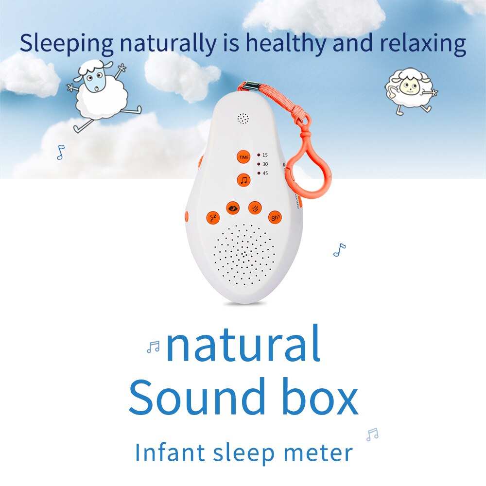 Portable Baby White Noise Machine Smart Sound Sleeping Machine with 16 Kinds of Sleeping Sound for Boys Girls