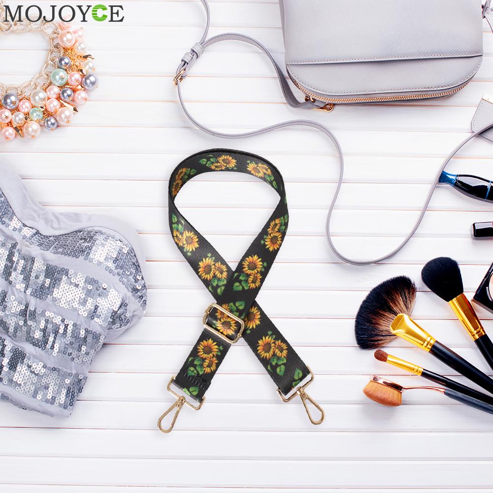 Flower Printed Bag Strap Classic Texture Chic Female Handle Shoulder Bag Belts Accessories