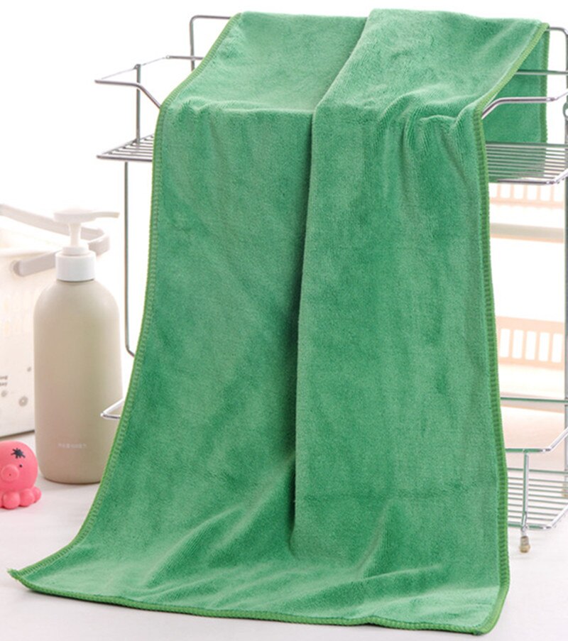 Toalla de baño de secado rápido para salón de belleza, toalla grande y gruesa de microfibra, absorbente, suave y humeante, para masaje, 200x100: 200x100 / green