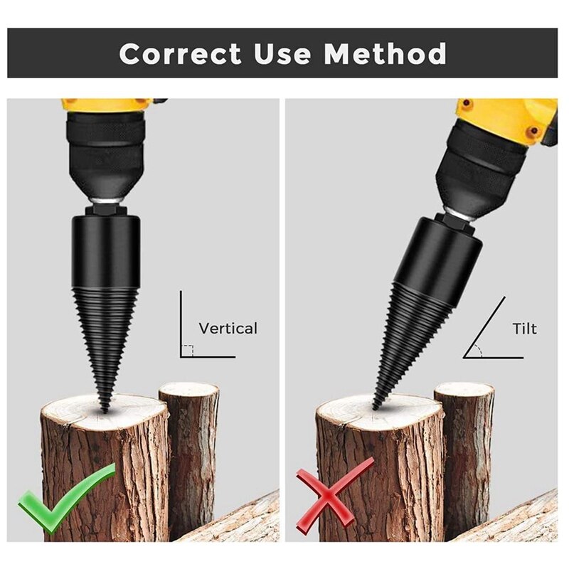 Detachable Wood Distributor Bit, Wooden Distributor Bit, Heavy Duty Drill Taper Screwdriver