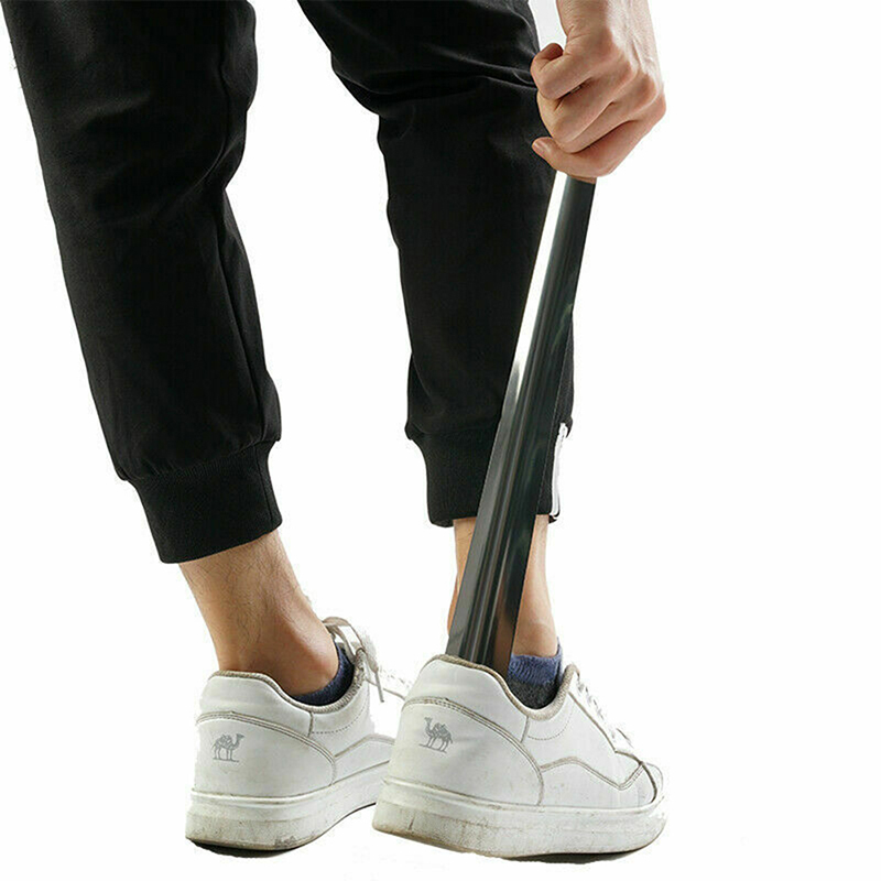 Remontoir de chaussures en acier inoxydable, poignée antidérapante, Flexible, , longueur 42cm